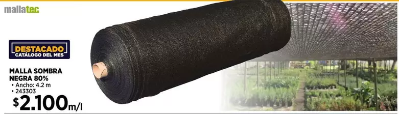 Malla Sobrera Mega 80%