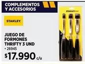 Stanley - Juego De Formones Thrifty 3 Und