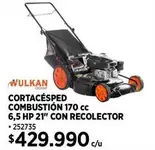 HP - Cortacésped Combustion 170 Cc 6,5 Hp 21" Con Recollector