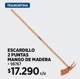 Tramontina - Escardillo 2 Puntas Mango De Madera