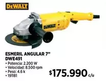 Dewalt - Esmeril Angular 7 Dwe491