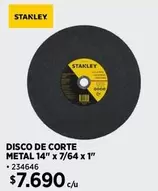 Stanley - Disco De Corte Metal 14" X 7/64 X 1"
