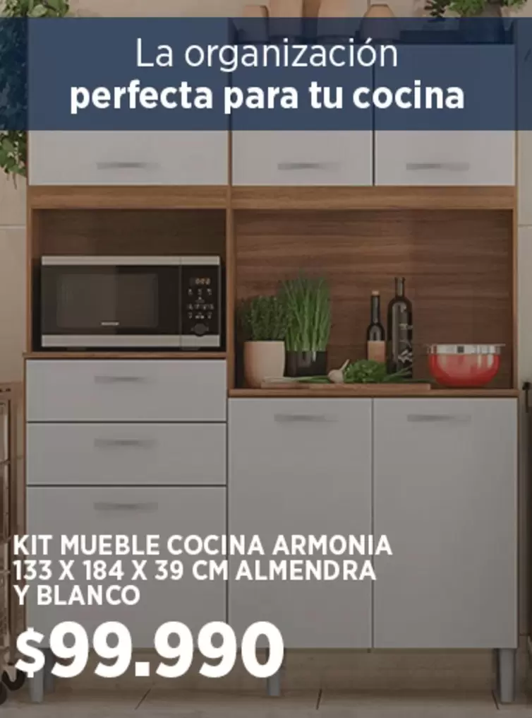 Perfecta - Kit Mueble Cocina Armonia Y Blanco