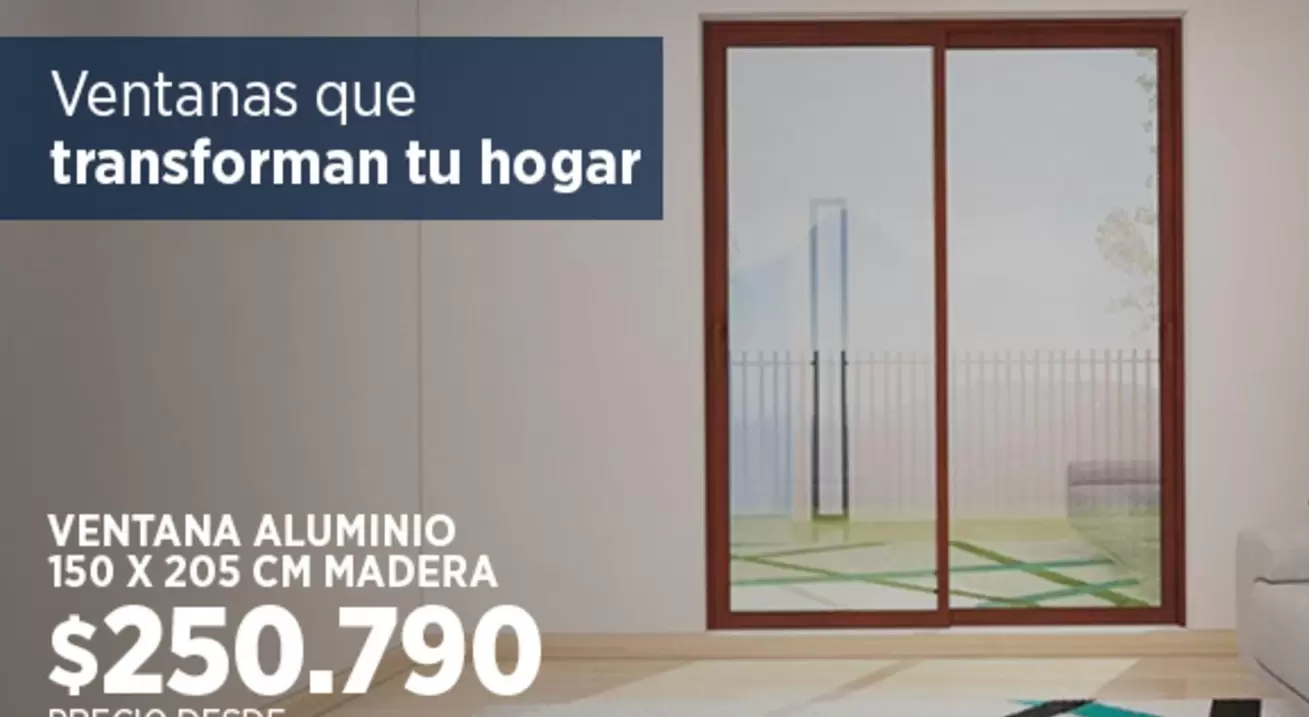 Ventana Aluminio Madera
