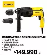 Stanley - Rotomartillo Sds Plus Shr264k