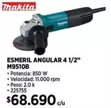 Makita - Esmeril Angular 4 1/2 M9510b