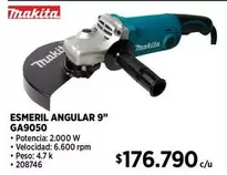 Makita - Esmeril 9" GA9050
