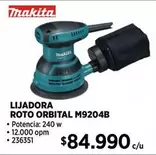 Makita - Lijadora Roto M9204b