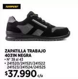 Zapatilla Trabajo 4031n Negra