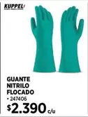 Guante -  Nitrilo Flocado