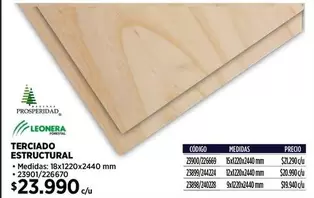 TERCIADO ESTRUCTURAL