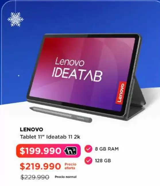 Lenovo - Tablet 11" Ideatab 11 2k