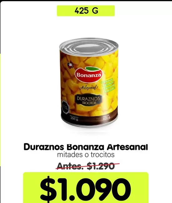 Bonanza - Duraznos Artesanal