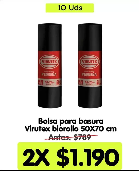 Virutex - Bolsa Para Basura