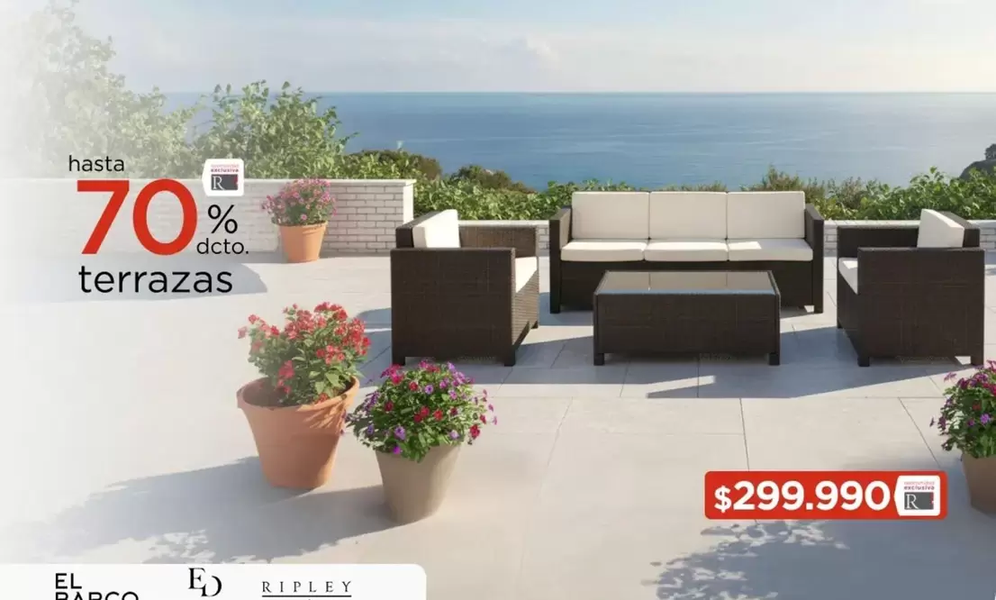 Hasta 70% deto Terrazas