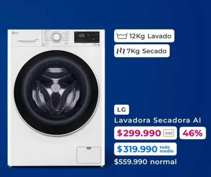 LG - Lavadora Secadora Al
