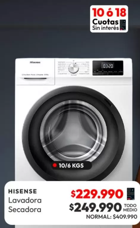 Hisense - Lavadora Secadora