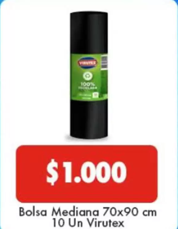 Virutex - Bolsa Mediana 70x90 Cm 10 Un