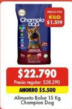 Champion Dog - Alimento Bolsa 15 Kg