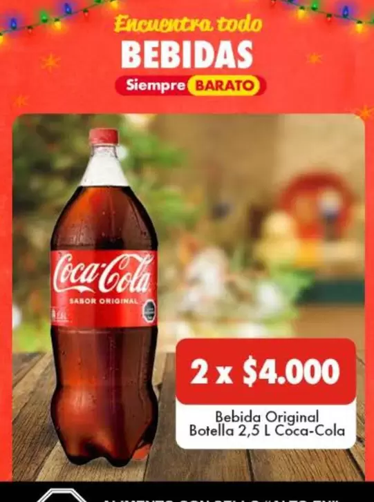 Coca Cola - Bebida Original Botella