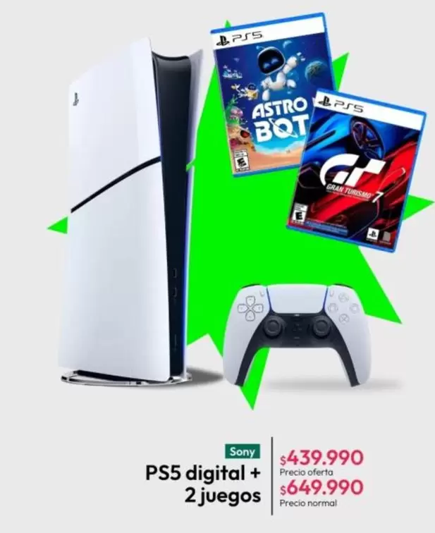 Astro - Ps5 Digital + 2 Juegos