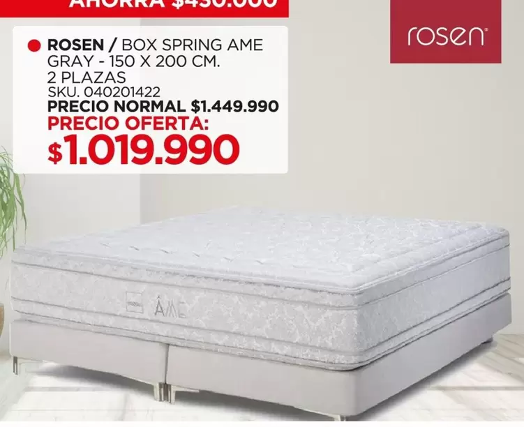 Rosen - / Box Spring Ame Gray