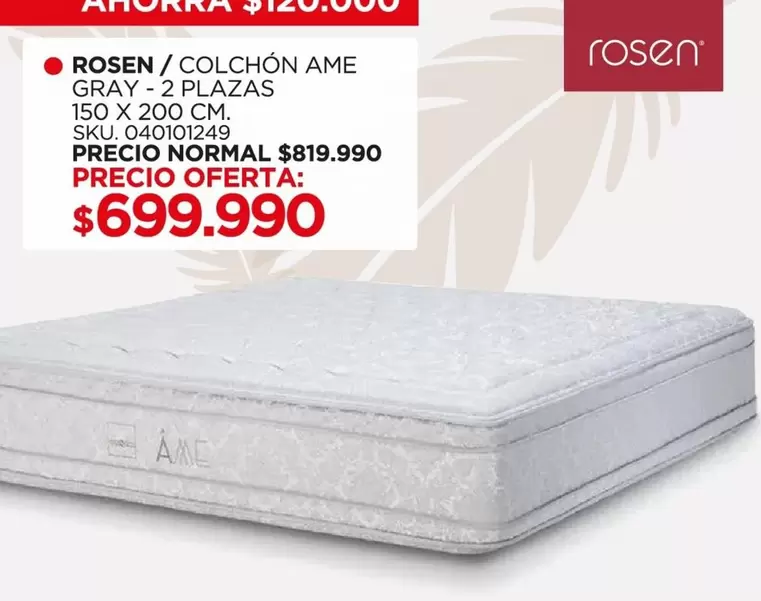 Rosen - rosen / colchon ame gray