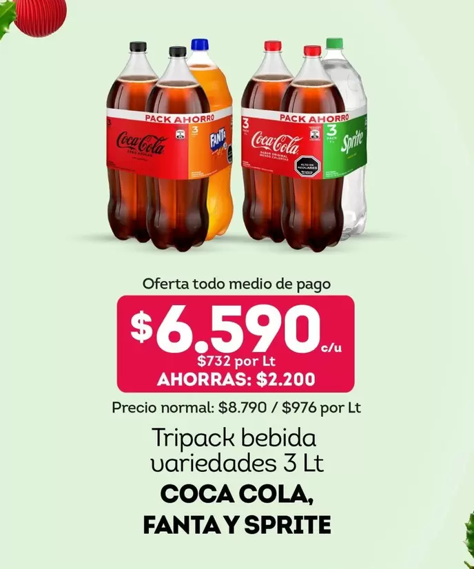 Coca Cola - Tripack Bebida Variedades