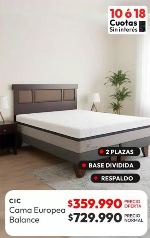 Cic - CIC cama Europea Balance