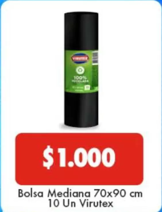 Virutex - Bolsa Mediana 70x90 Cm 10 Un