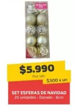 Set Esferas De Navidad
