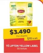 Lipton - Té  Yellow Label