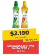 Iansa - Sucralosa O Stevia