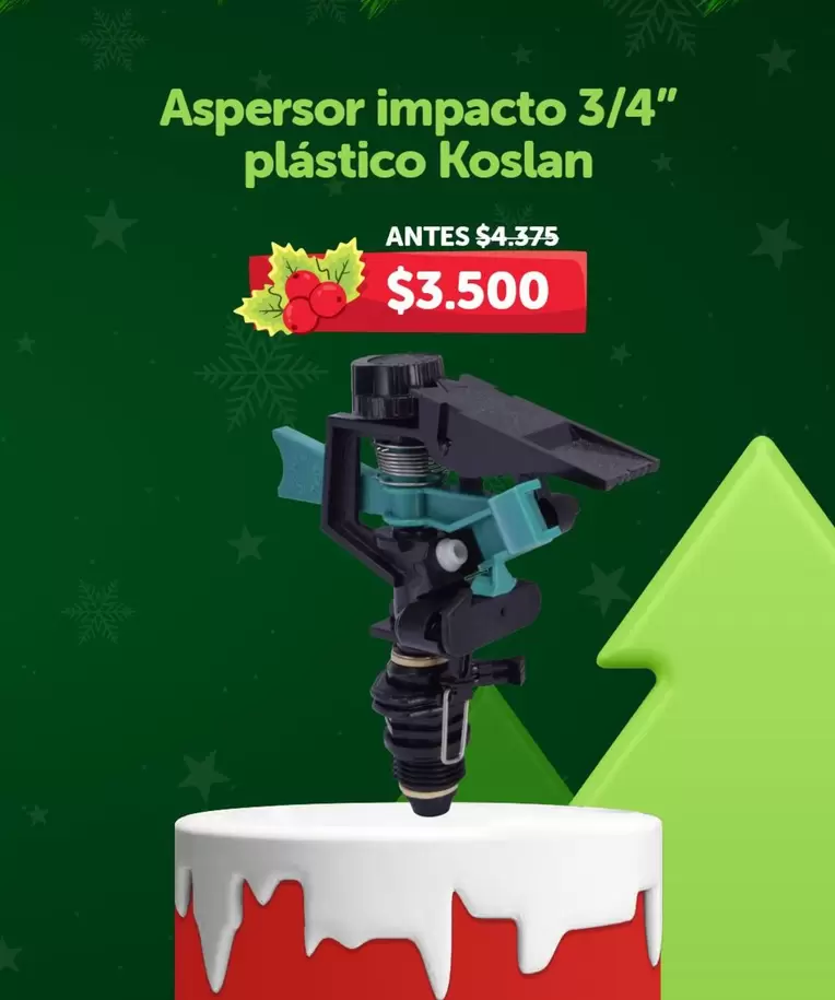 Aspersor Impacto 3/4" Plastico