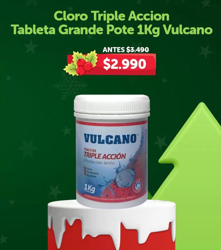 Cloro Triple Accion Tableta Grande Pote