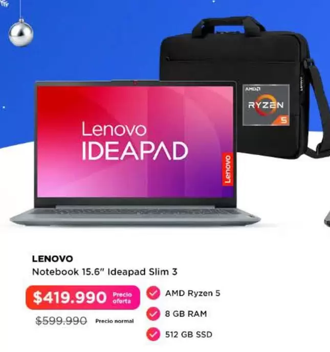 Lenovo - Notebook 15.6" Ideapad Slim 3