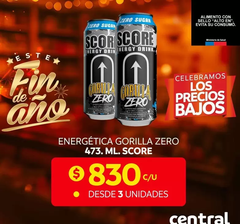 Score - Energética Gorilla Zero