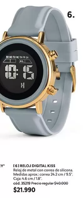 Metal - Reloj Demi-Rioco Con Cora De Silicona