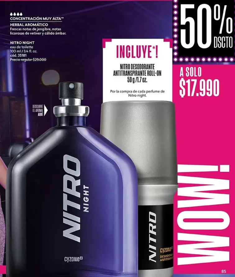 Arom - Nitro Designante Antitranspirante Roll-Influxe