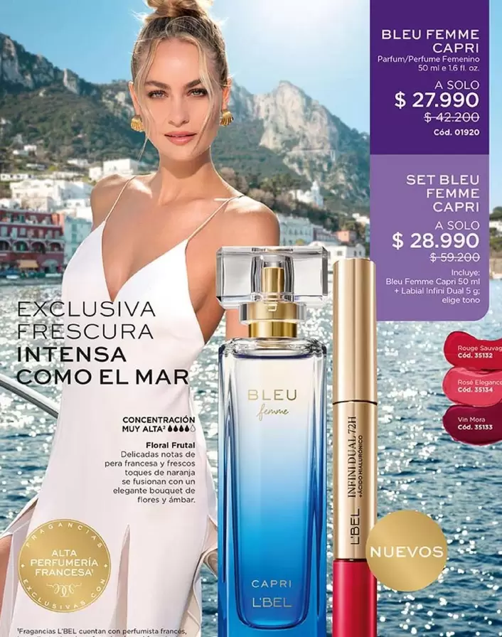 Capri - Set Bleu Femme