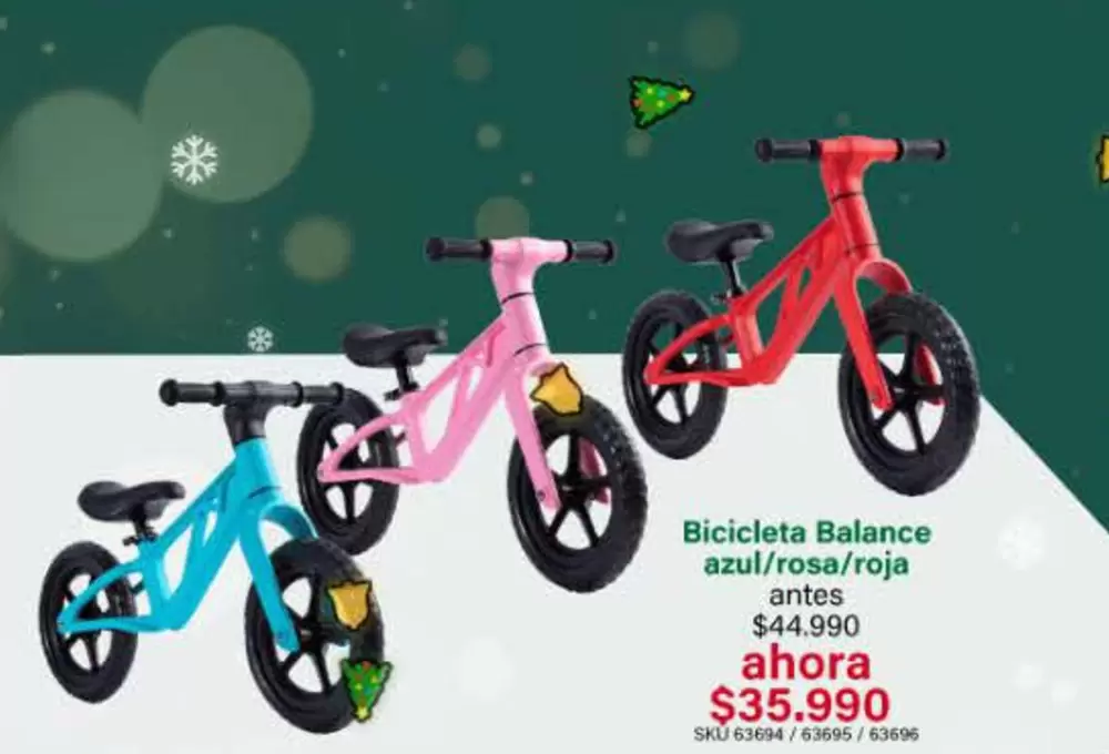 Balance  - Bicicleta Azul/roja