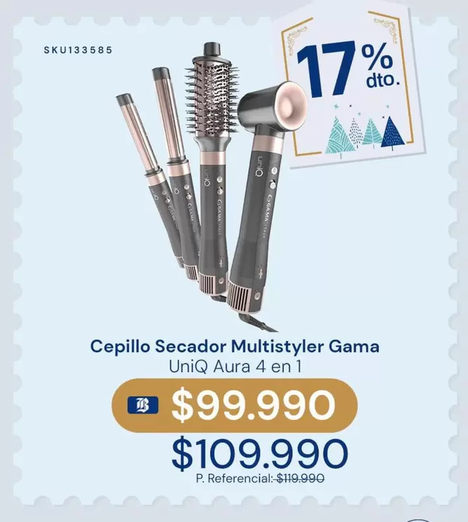 Gama Italy - Cepillo Secador Multistyler Gama