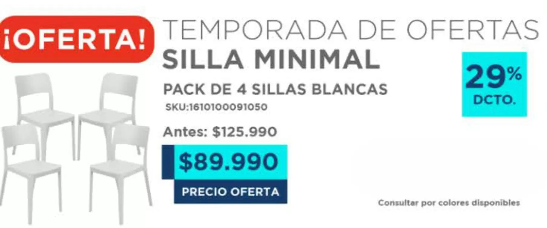 Temporada De Ofertas Silla Minimal