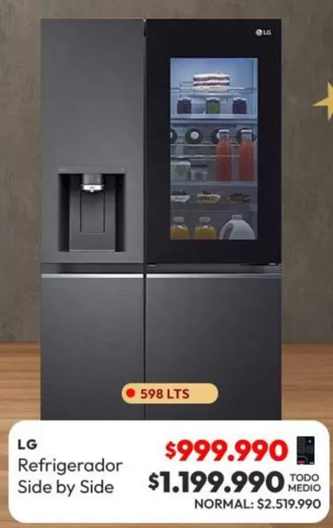 LG - Refrigerador Side By Side