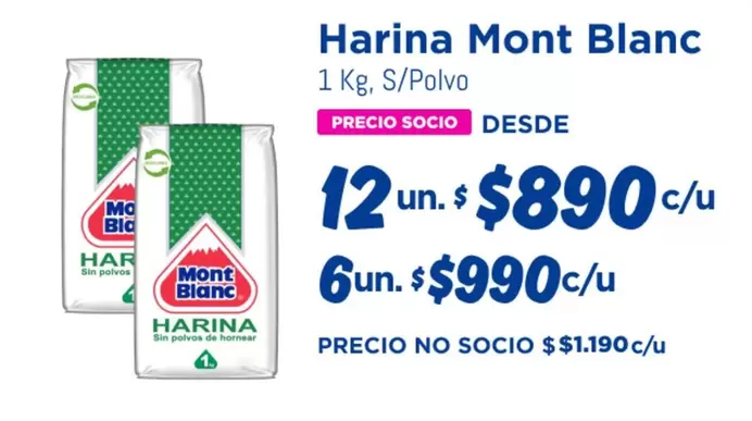 Mont Blanc - Harina Blanco