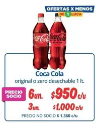 Coca Cola - Original O Zero Desechable