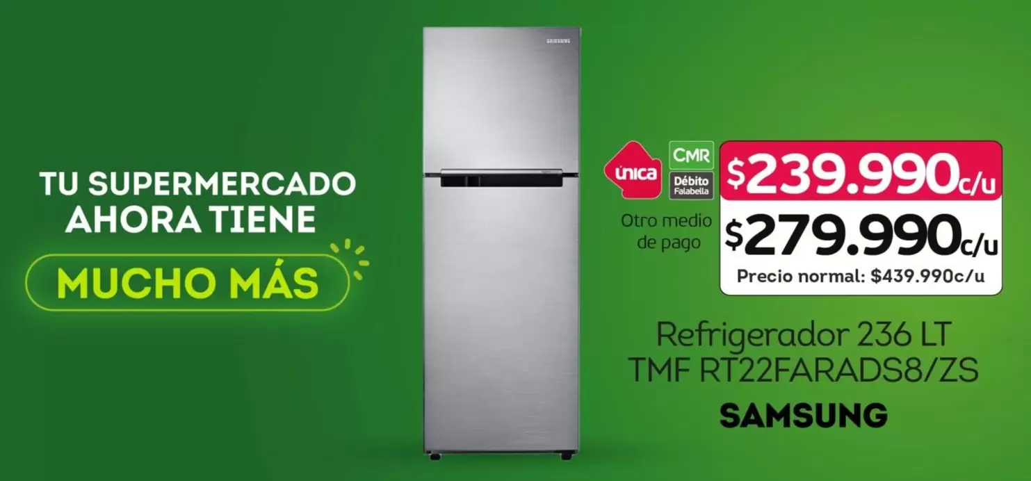 Samsung - Refrigerado TMF Rt22 Farads8/Zs