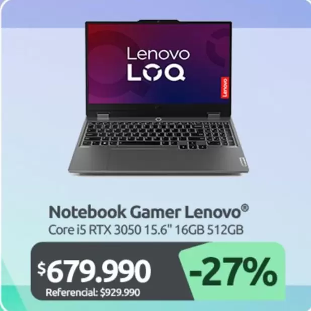 Lenovo - Notebook Gamer