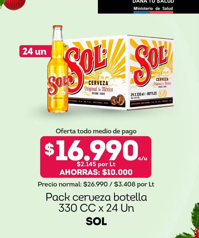 Sol - Pack Cerveza Botella