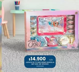 Juegos De Te Unicornio Bandeja Met 832-45-bis2323